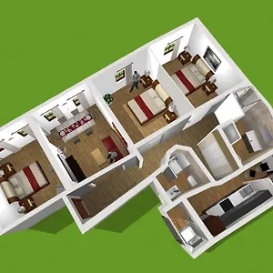  Apartment Fidia Palace Marco Aurelio's Colosseo Italien